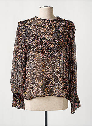 Blouse légère et transparente manches longues noir IRO femme