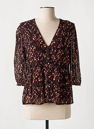 Chemisier tissage crêpe manches 3/4 noir BA&SH femme