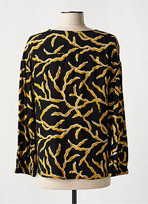 Chemisier tissage crêpe manches longues noir BA&SH femme