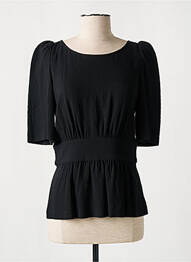 Blouse manches courtes manches courtes noir BA&SH femme
