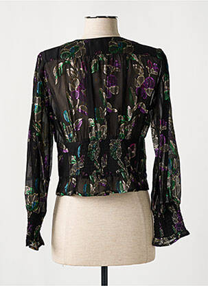Blouse légère et transparente manches longues noir BA&SH femme