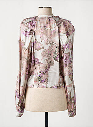 Chemisier coupe cintrée manches longues beige IRO femme