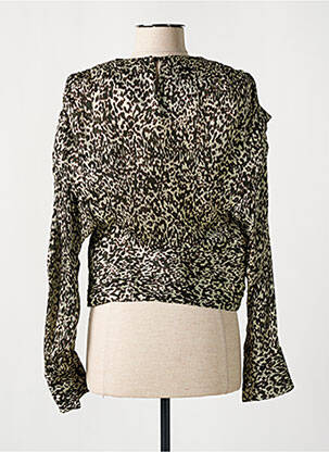 Blouse poignets boutonnés avec fente manches longues beige IRO femme