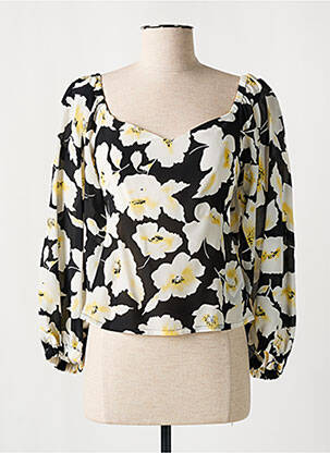 Blouse imprimé fleurs manches longues noir BA&SH femme