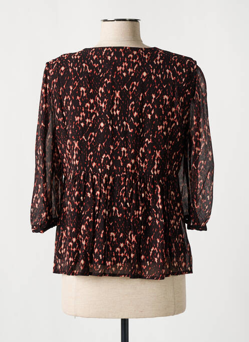 Chemisier tissage crêpe manches 3/4 noir BA&SH femme