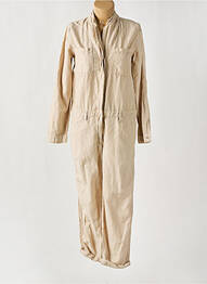 Combi-pantalon poches manches longues beige HARTFORD femme