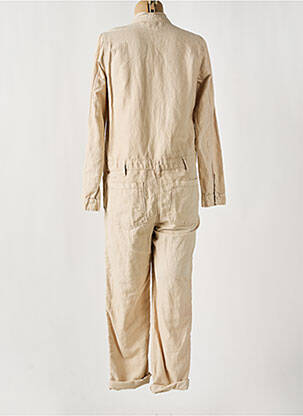 Combi-pantalon fermeture boutonnée sur le devant manches longues beige HARTFORD femme