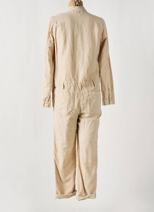 Combi-pantalon poches manches longues beige HARTFORD femme