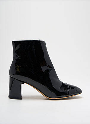 Bottines/boots matière lisse talon de 4 à 6cm noir PARALLELE femme