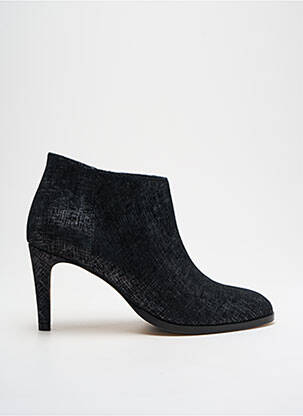 Bottines/boots tissage satiné talon de 4 à 6cm noir PARALLELE femme