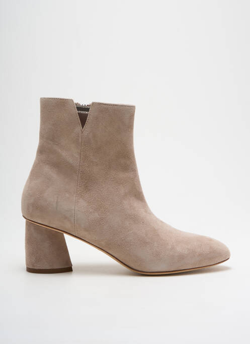Bottines/Boots beige PARALLELE pour femme
