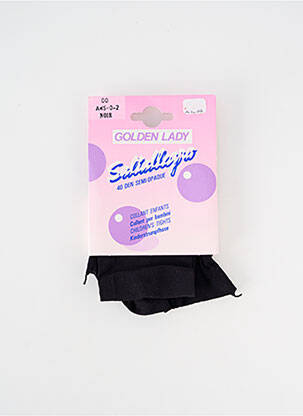 Collants stretch noir GOLDEN LADY fille