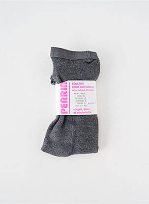 Collants imprimé fantaisie gris PERRIN fille