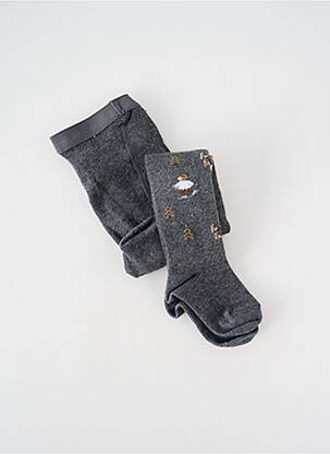 Collants imprimé fantaisie gris PERRIN fille