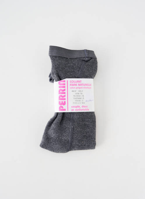 Collants gris PERRIN pour fille