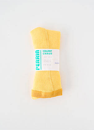 Collants stretch jaune PERRIN fille