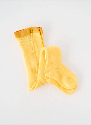 Collants stretch jaune PERRIN fille