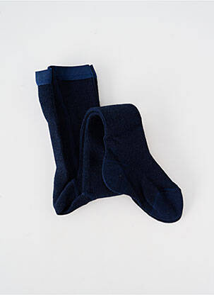 Collants stretch bleu PERRIN fille