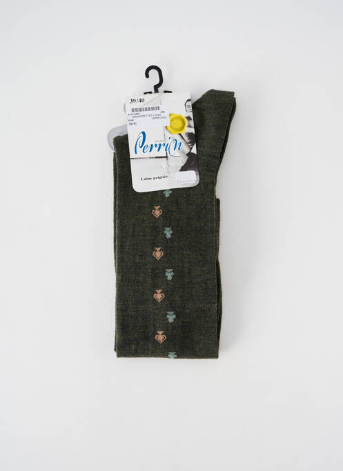 Chaussettes vert PERRIN pour homme