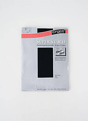 Bas stretch noir ERGEE femme