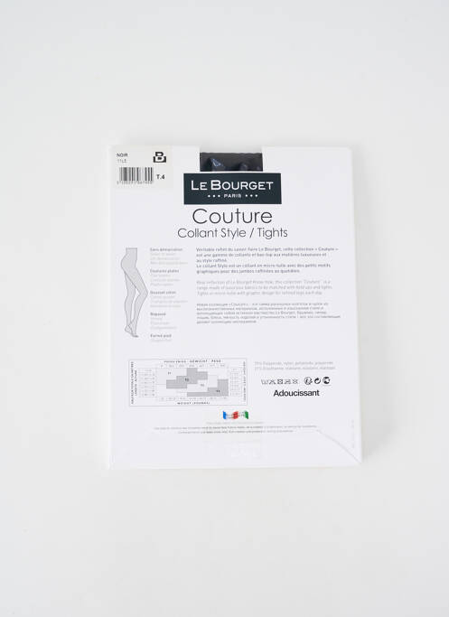 Collants noir LE BOURGET pour femme