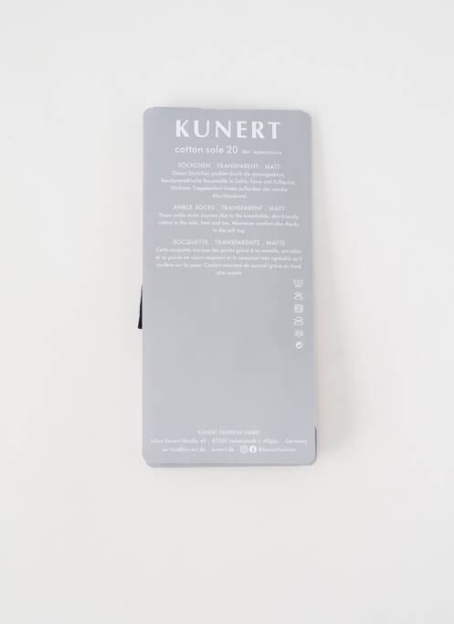 Chaussettes noir KUNERT pour femme