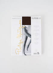 Collants marron PHILIPPE MATIGNON pour femme seconde vue