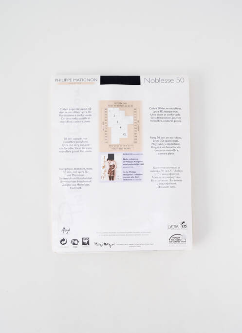 Collants bleu PHILIPPE MATIGNON pour femme