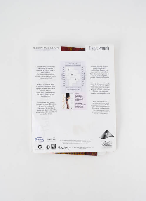 Collants violet PHILIPPE MATIGNON pour femme