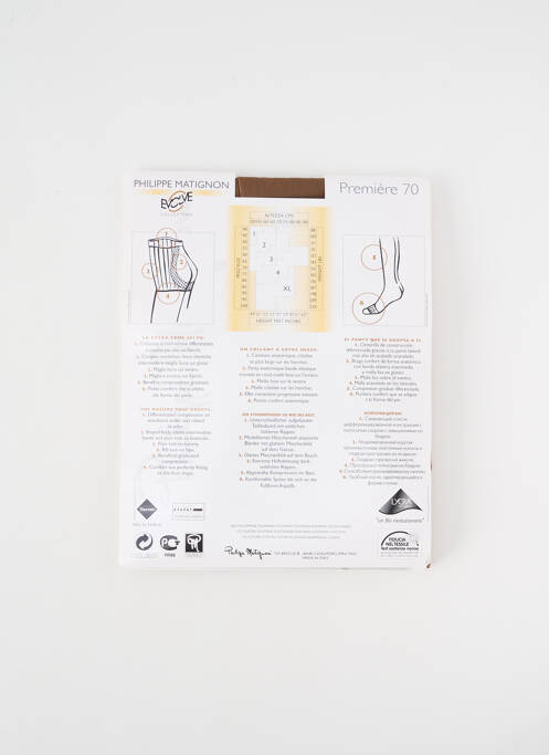 Collants chair PHILIPPE MATIGNON pour femme