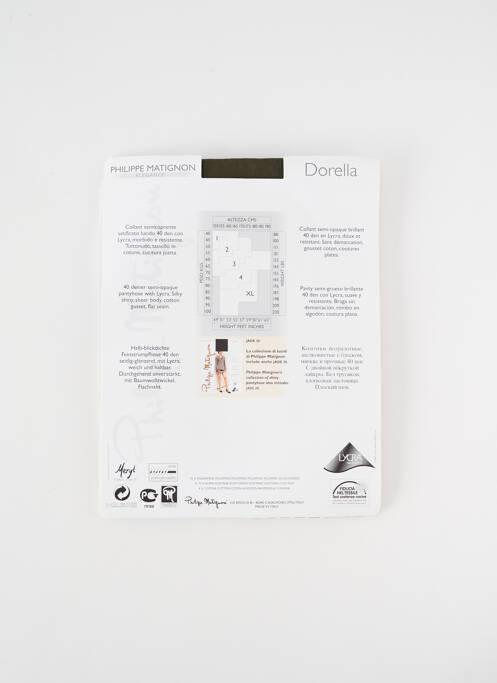 Collants vert PHILIPPE MATIGNON pour femme