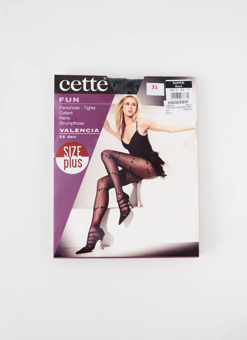 Collants noir CETTE pour femme