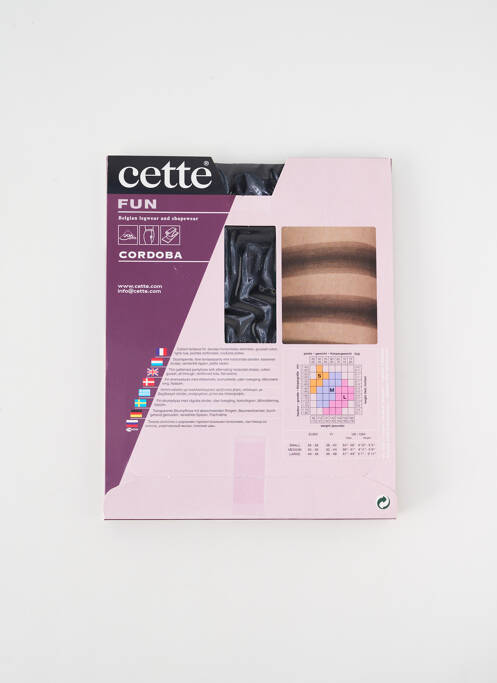 Collants noir CETTE pour femme