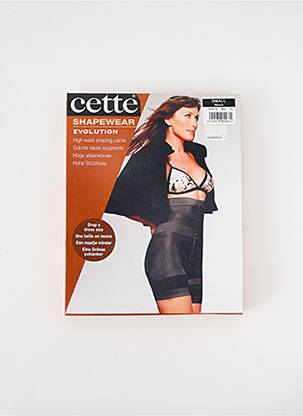 Culotte gainante effet matière satinée noir CETTE femme