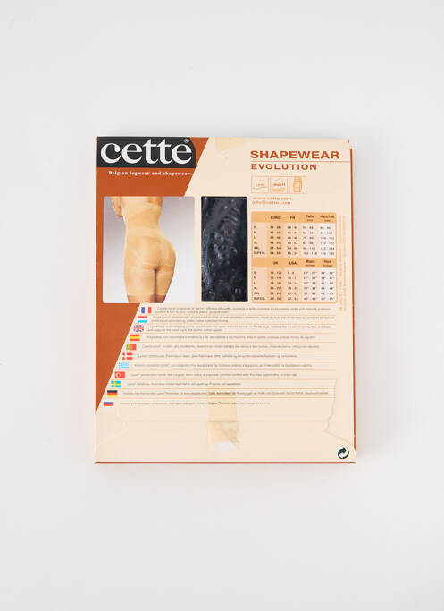 Culotte gainante effet matière satinée noir CETTE femme