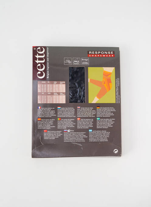 Culotte haute noir CETTE pour femme