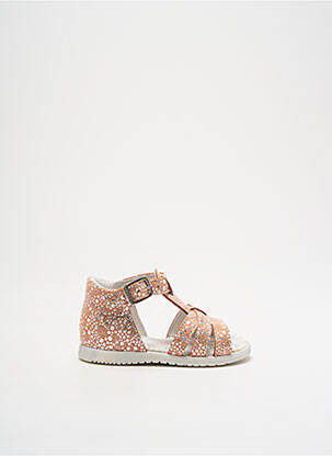 Sandales/nu pieds impression bout ouvert orange BOPY fille
