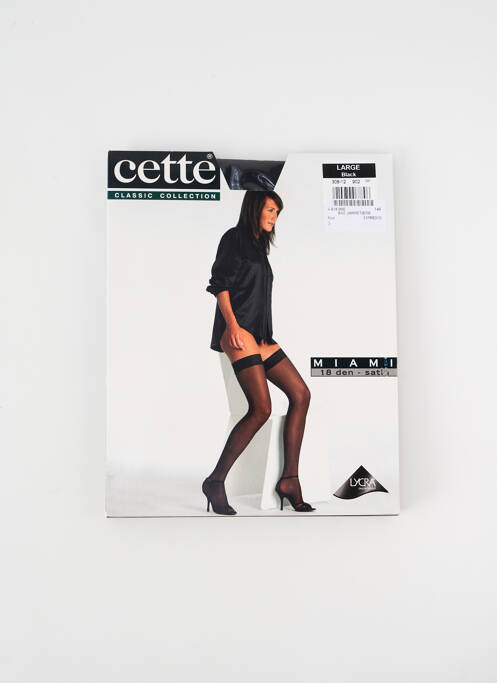 Bas noir CETTE pour femme