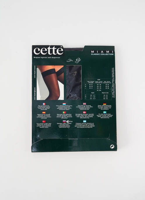 Bas noir CETTE pour femme