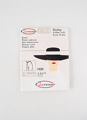 Collants stretch blanc CARESSE femme