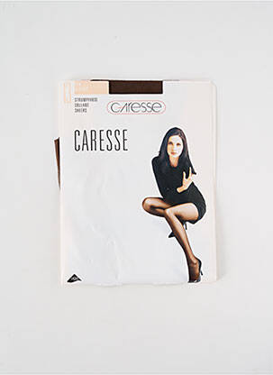 Collants stretch marron CARESSE femme