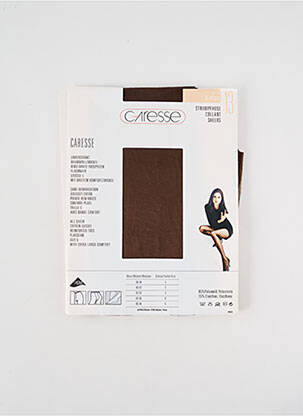 Collants stretch marron CARESSE femme