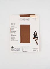 Collants marron clair CARESSE pour femme seconde vue