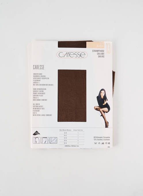 Collants marron CARESSE pour femme