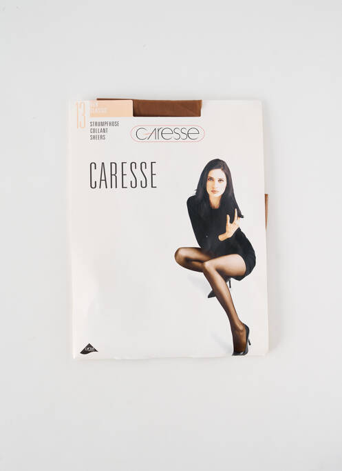 Collants marron clair CARESSE pour femme