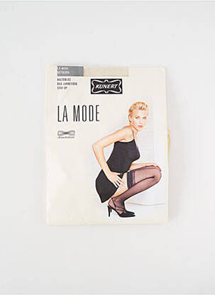 Bas stretch blanc KUNERT femme