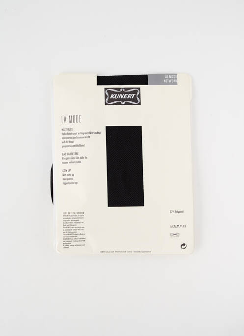 Bas stretch noir KUNERT femme