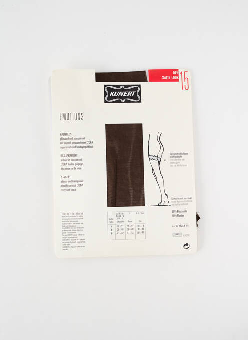 Bas marron KUNERT pour femme