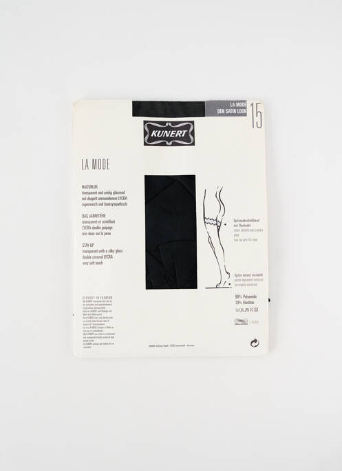 Bas noir KUNERT pour femme