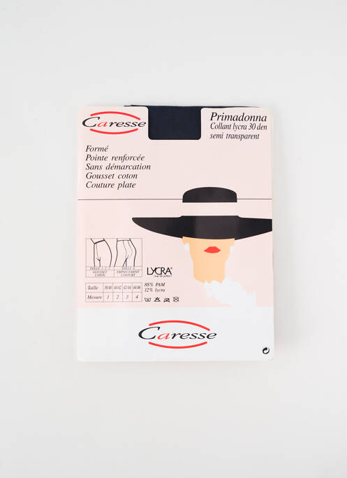 Collants bleu CARESSE pour femme